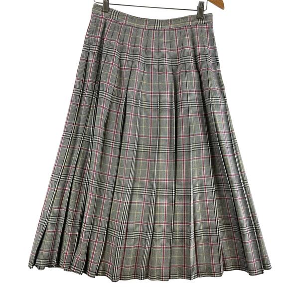 Pendleton Sophisticates VTG Pleated Plaid Skirt SZ 10 - Picture 3 of 9